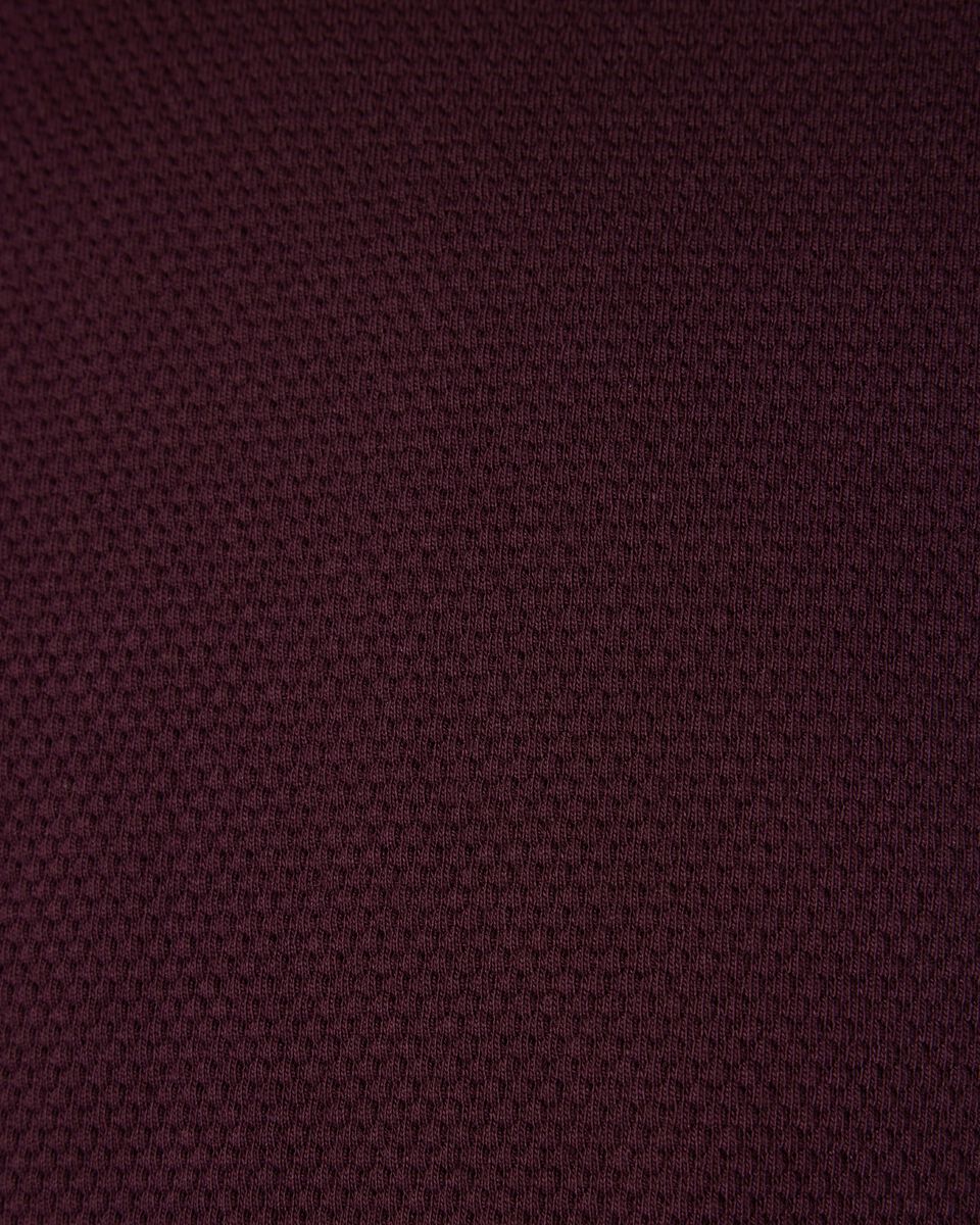 Slim Fit Jacquard Texture Tee, Aubergine, hi-res